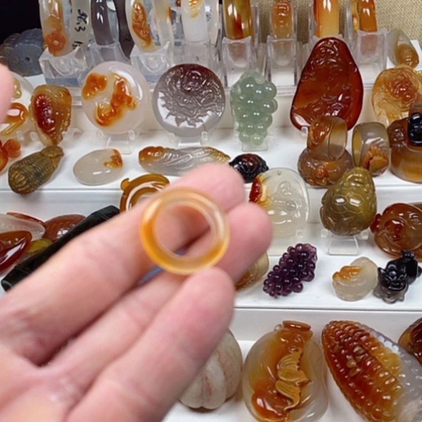 【闪购商品】玛瑙/玉髓戒指未镶嵌