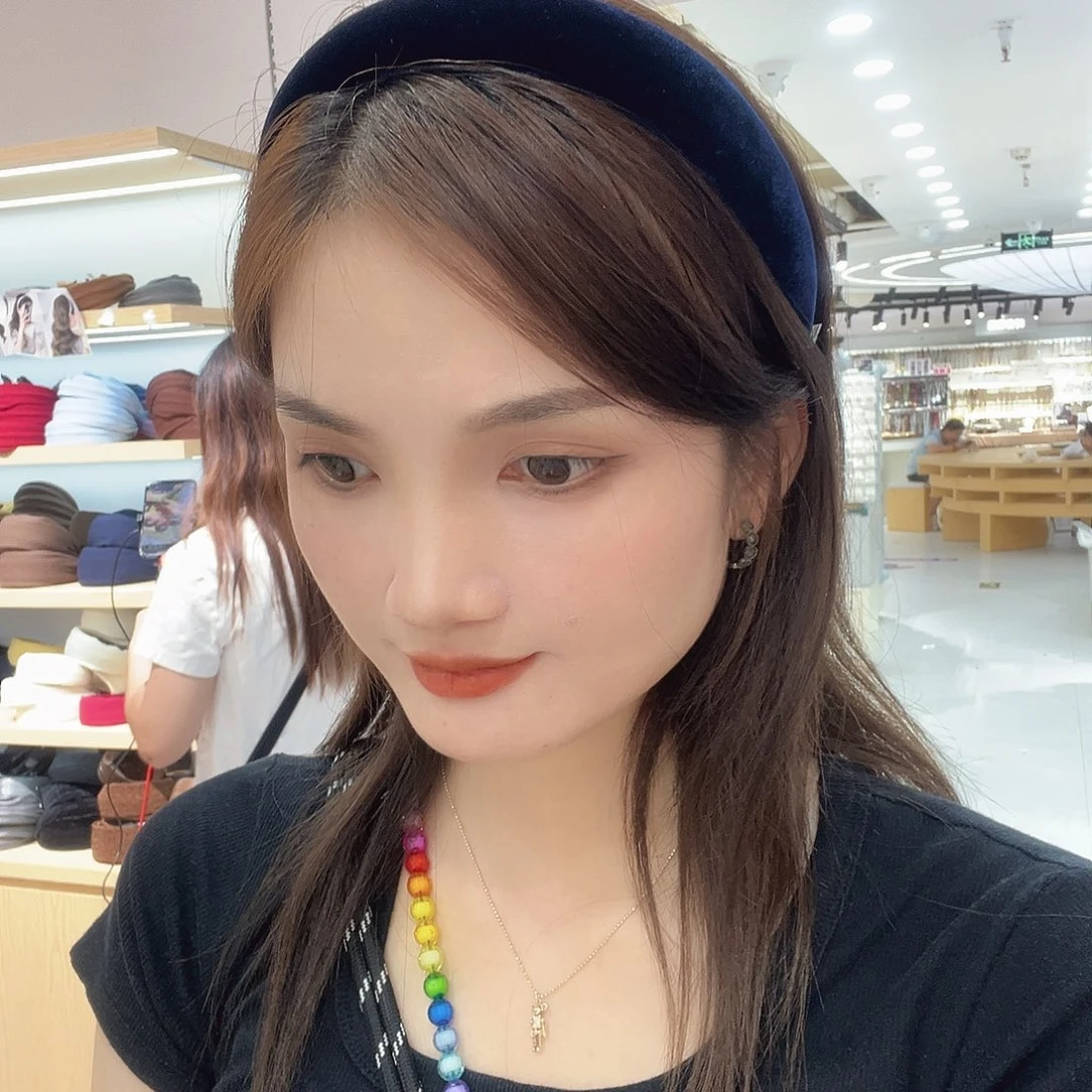 非金属布艺蓝丝绒发箍
