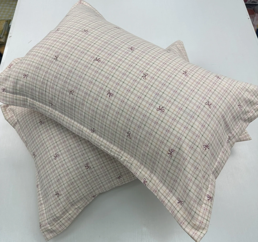 （彩结）枕套一对 尺寸48×72 加厚 家用 透气 枕头套