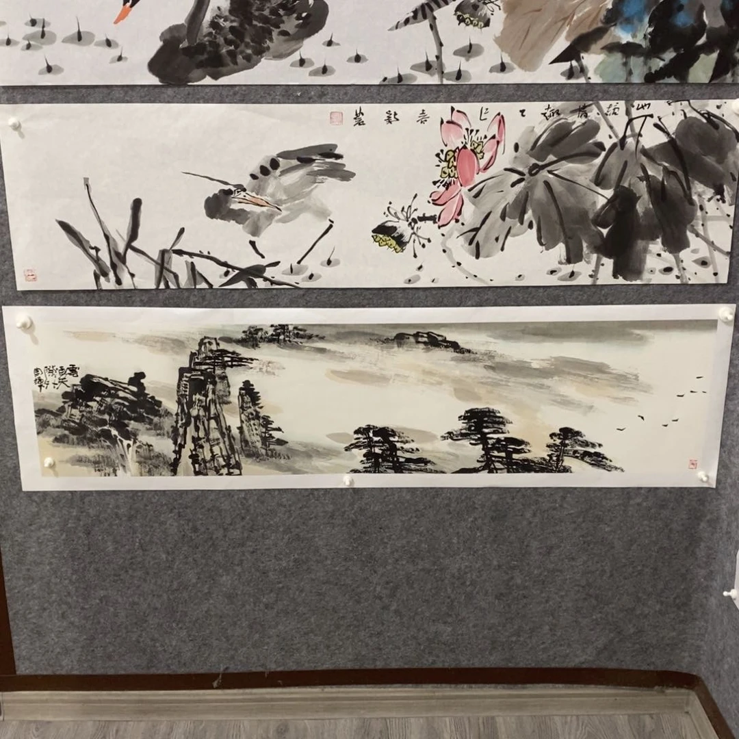 国画天**h缪新龙国画花鸟作品