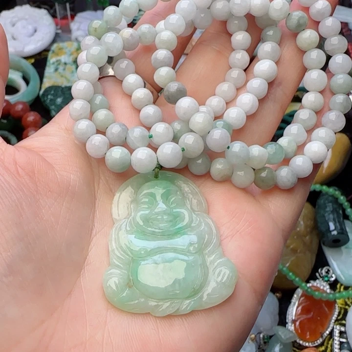 翡翠颈饰未镶嵌天然A货69