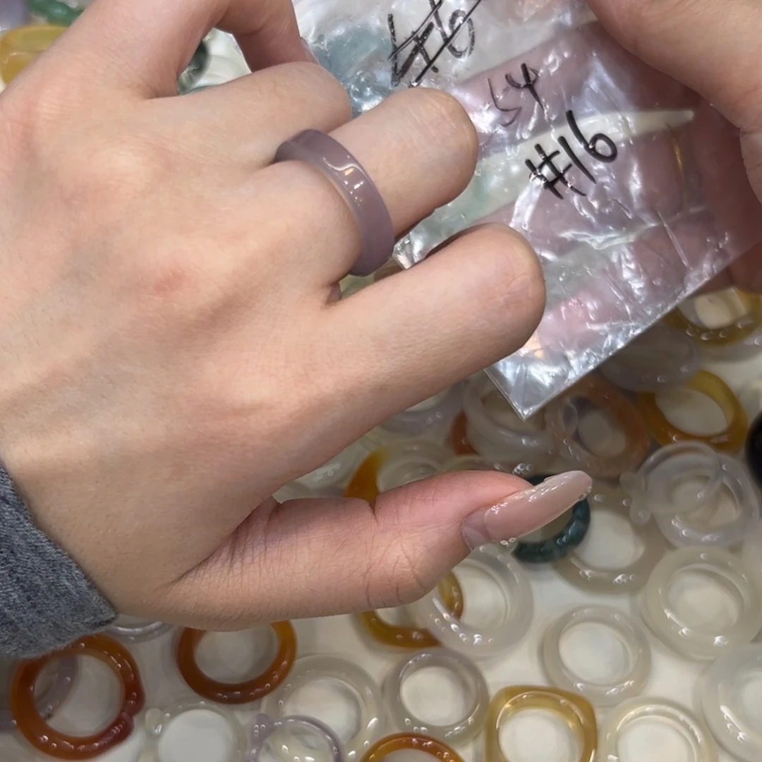 玛瑙/玉髓戒指未镶嵌54