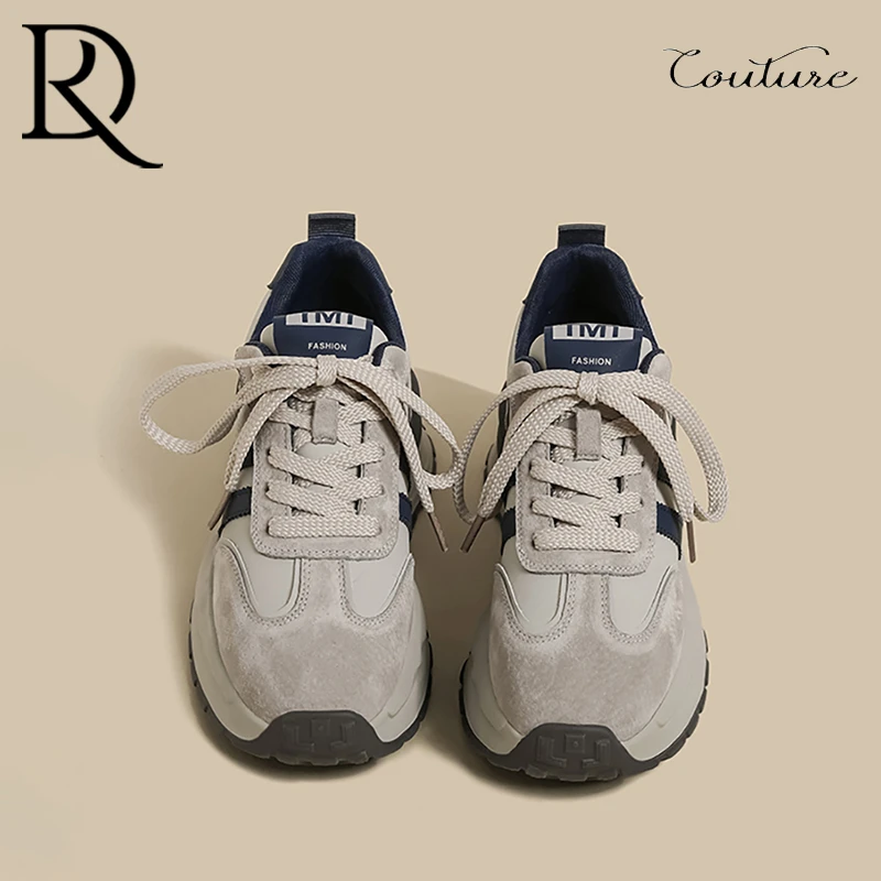 【DR官方正品】韩版仙女ins小香风百搭阿甘鞋女2025秋冬灰色华夫德