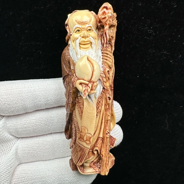 X8013天然猛犸牙回流老牙摆件30X84X27mm支持鉴定 假一罚四