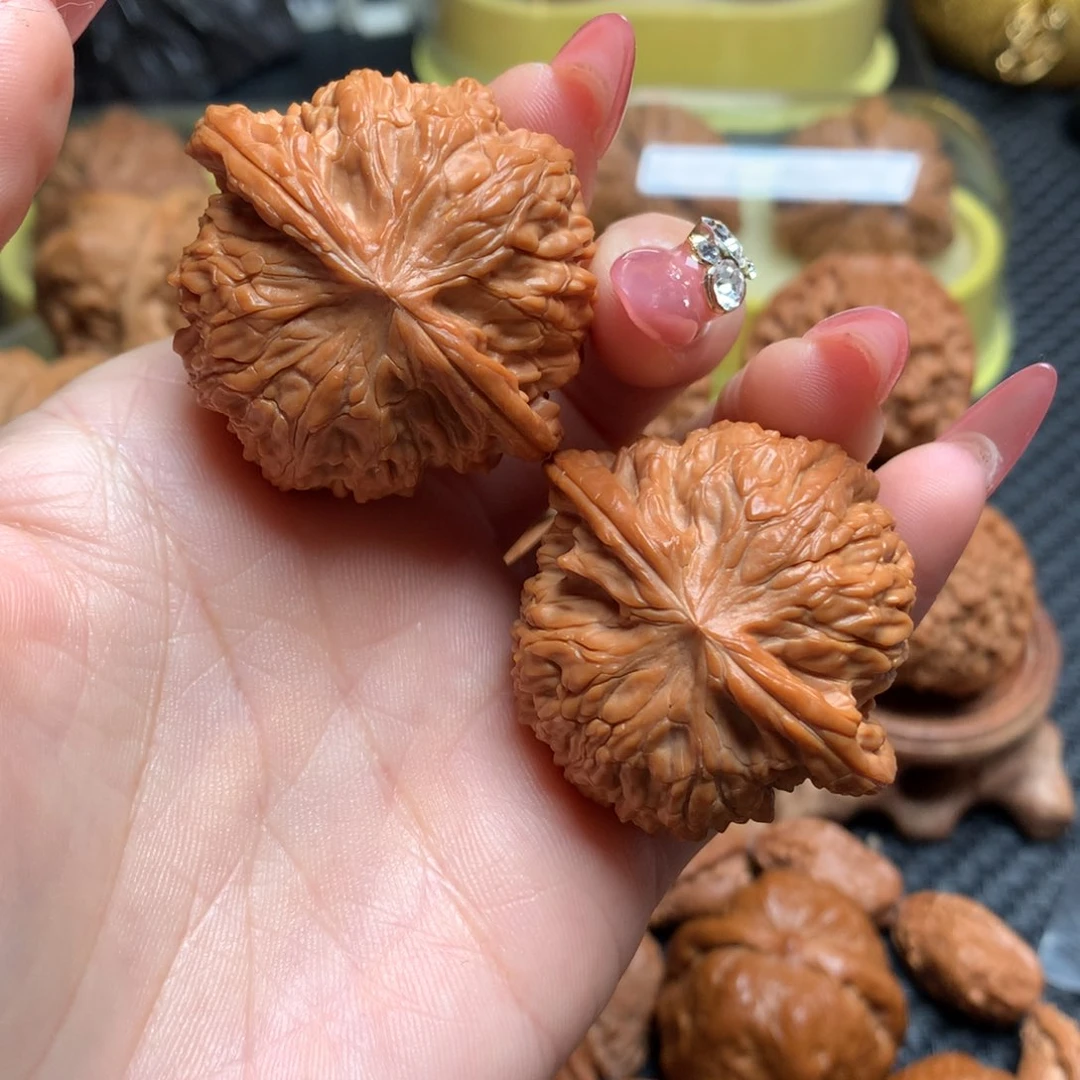 文玩核桃把件41全品老树磨盘