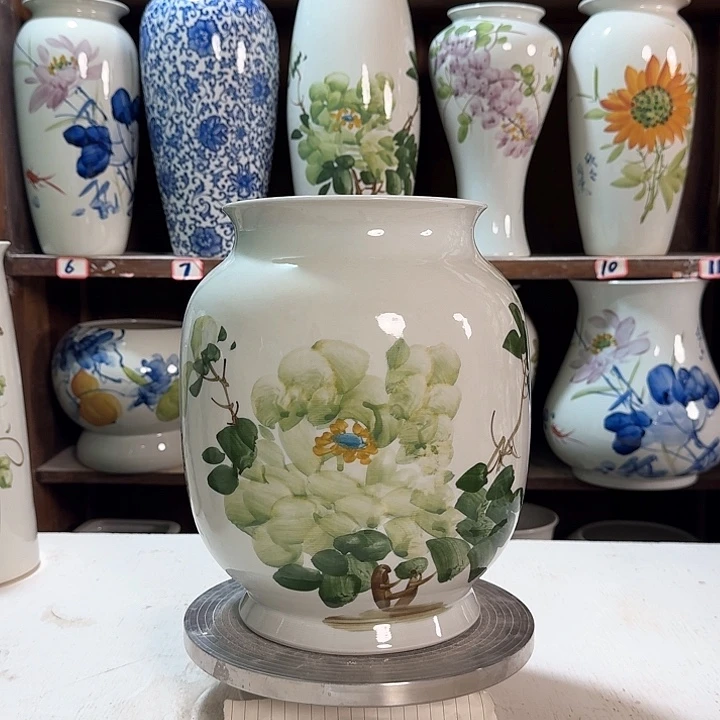 瓶高27冬瓜绿绿绿牡丹