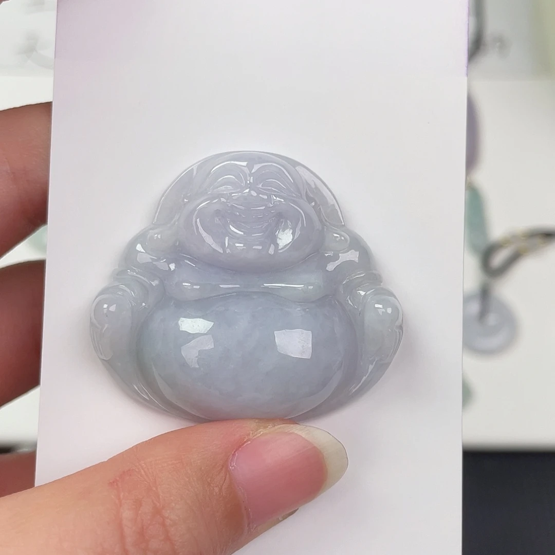 翡翠未镶嵌颈饰佛公