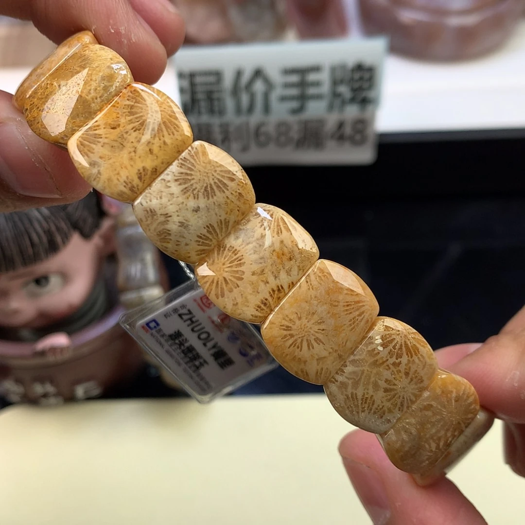 【闪购商品】颈饰未镶嵌硅化珊瑚（珊瑚玉）13号哇塞全满大花！