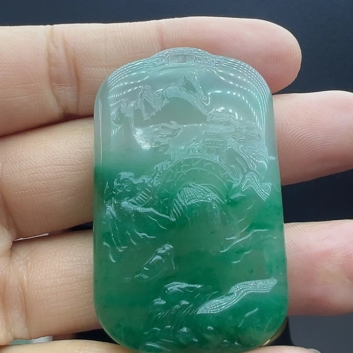 石英质玉未镶嵌吊坠(不含链)