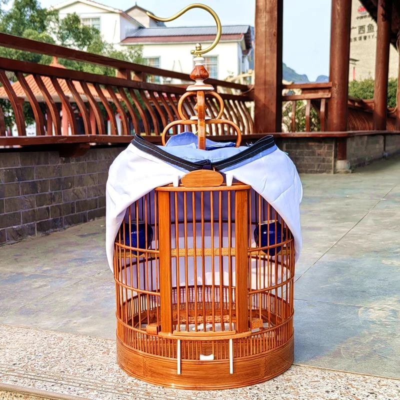 高档细丝川笼画眉鸟笼八哥笼子广西底全套