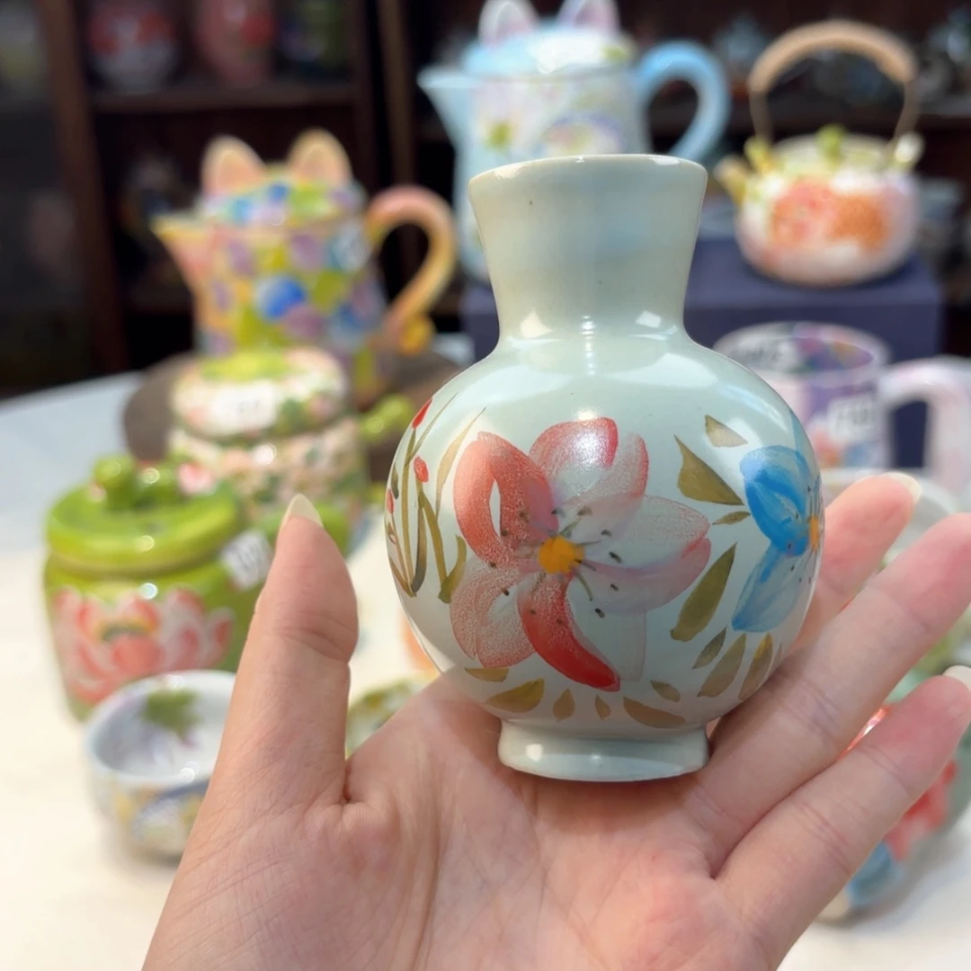 景德镇手绘高温釉下彩陶瓷茶具