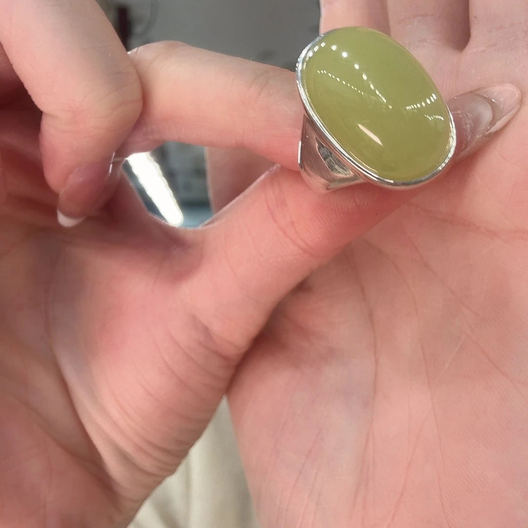 和田玉银S925镶嵌颈饰