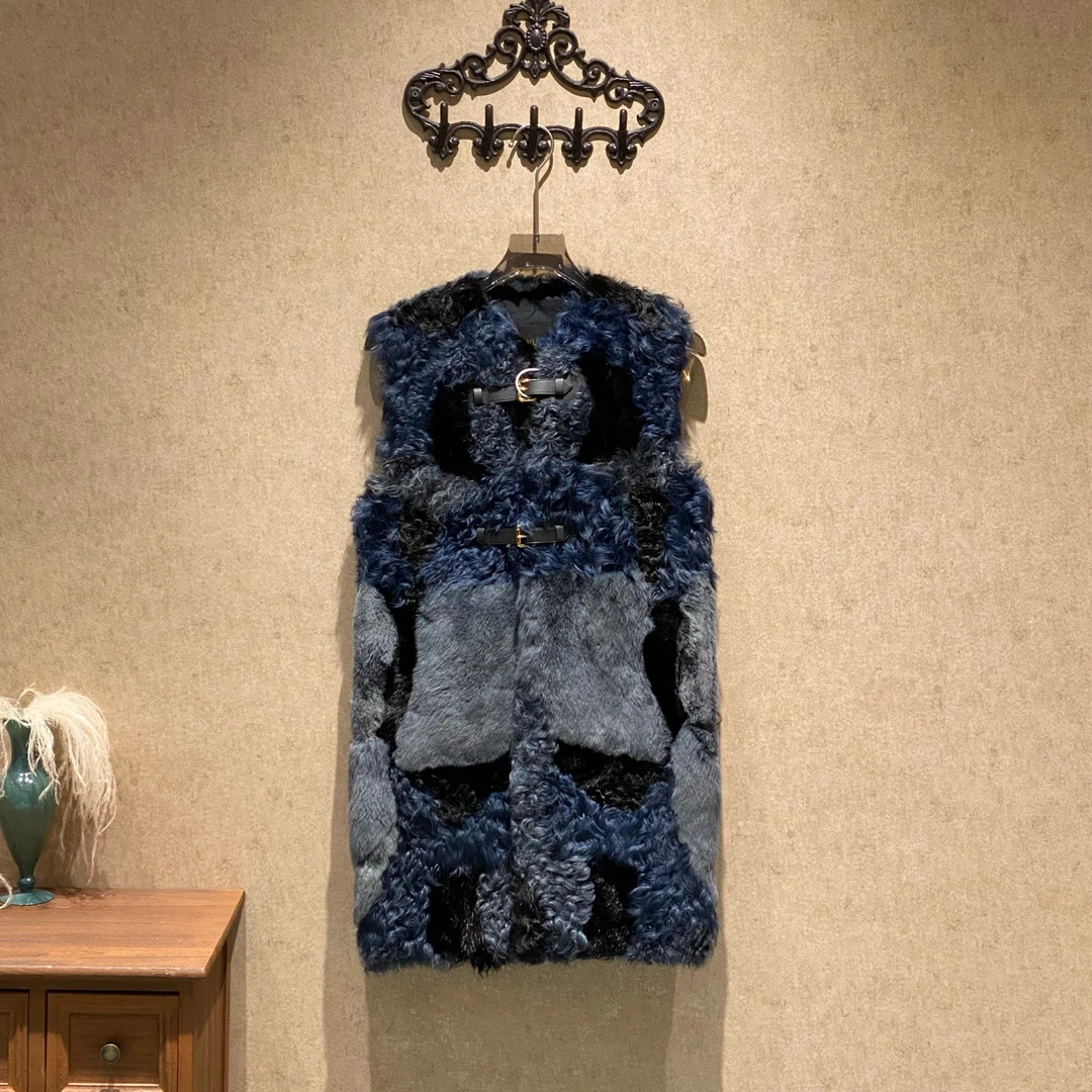 99新 LouisVuitton/路易威登 无袖皮草马甲/34码/99新/JM37689