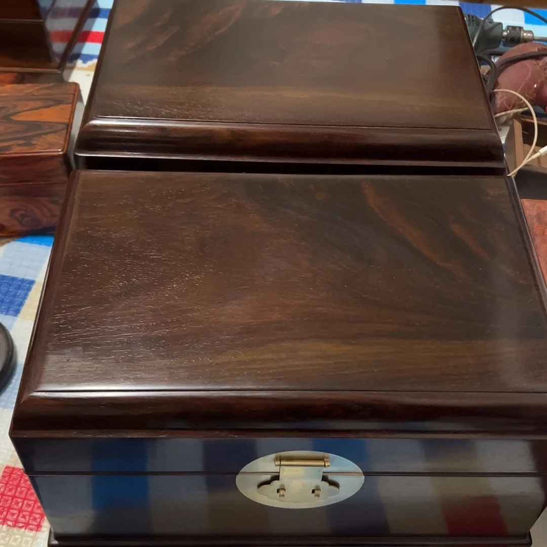 大红酸枝首饰箱大号