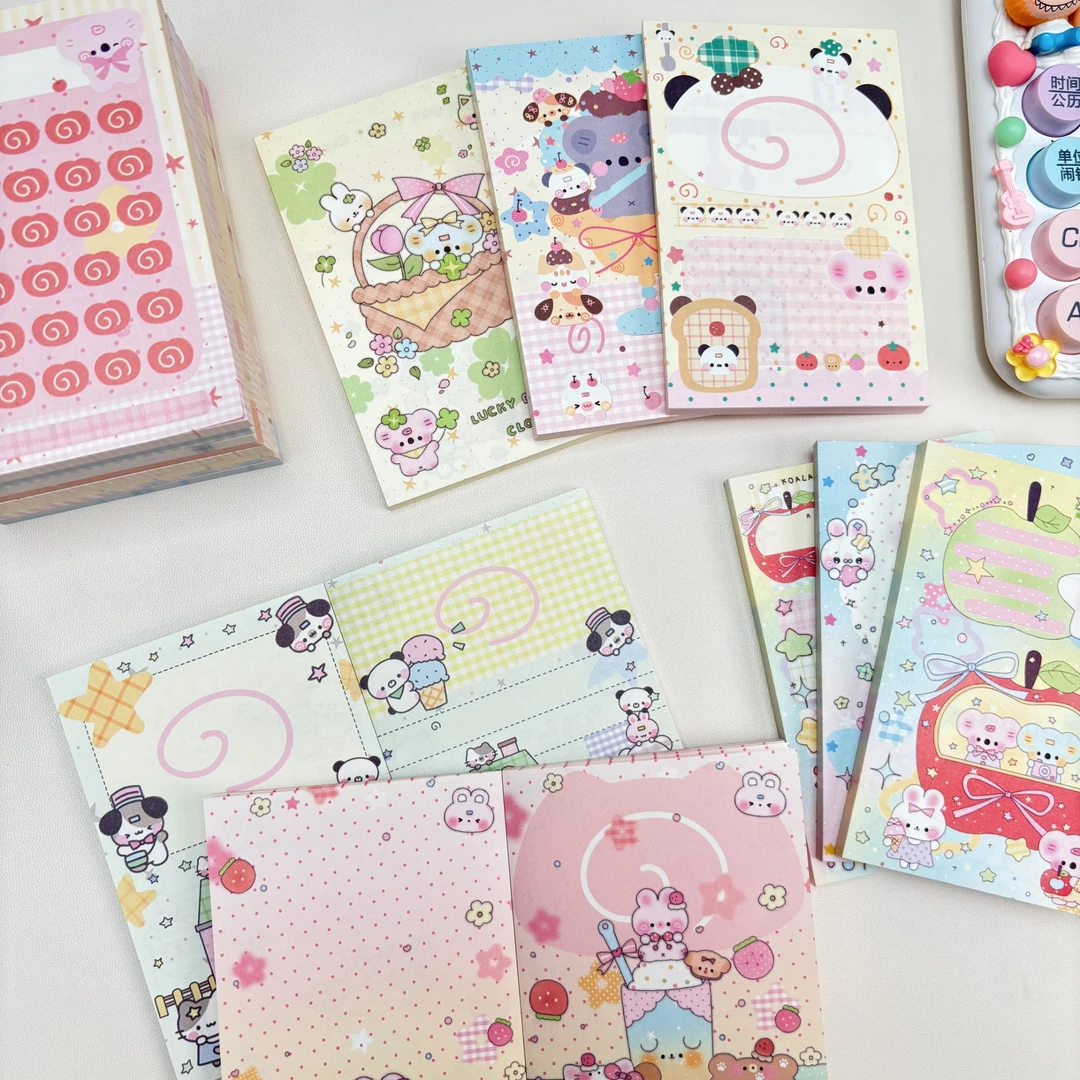 【复制单】糯叽叽原创可爱治愈风双面异面便签本高颜值手账装饰本