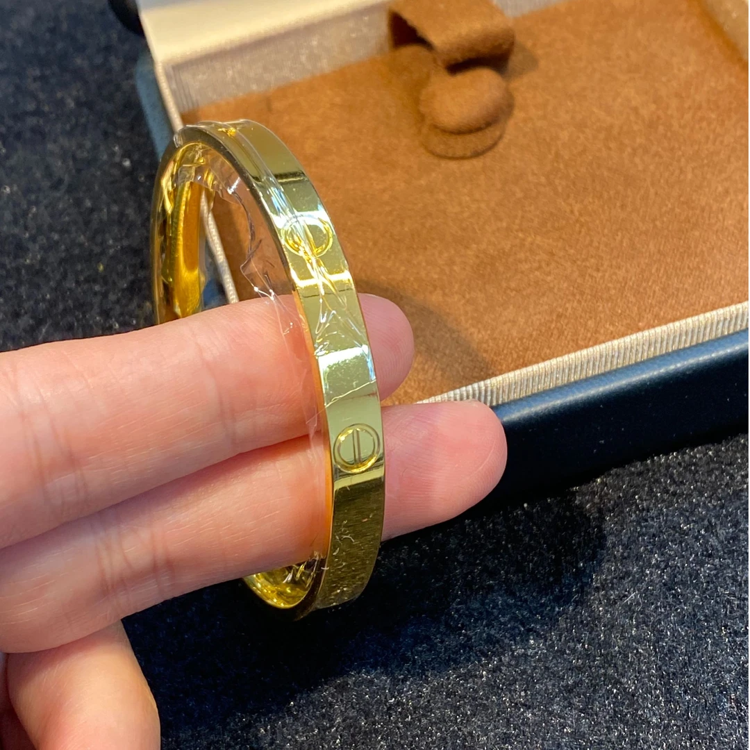 足银手镯 足银手镯 卡6 卡卡光面手镯 时尚气质百搭