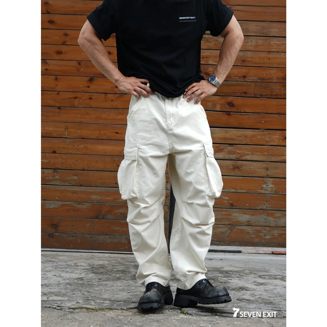 SEVEN EXIT 7 Work pants 美式复古宽松工装裤日系男女百搭休闲裤