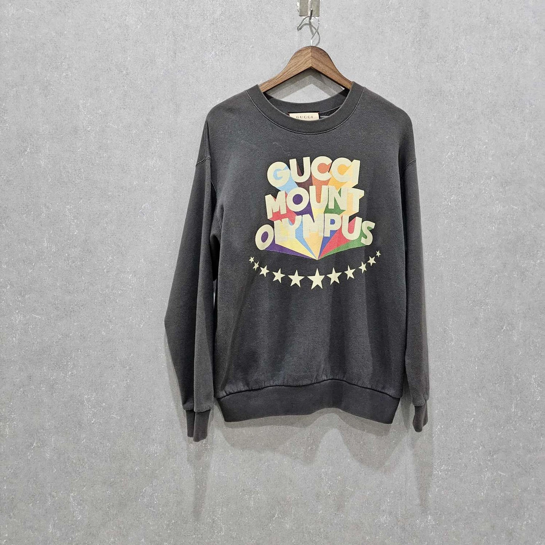 99新 GUCCI/古驰 纯色字母印花圆领卫衣XS码/003901