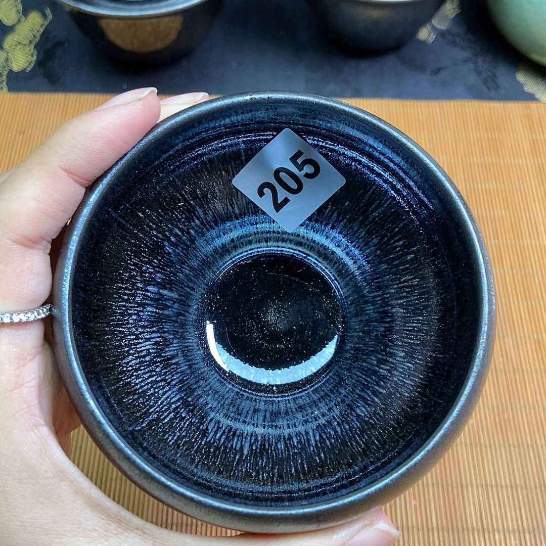 茶盏伊伊建窑建盏茶器9.9瑕疵