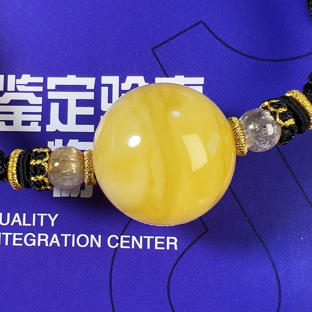 蜜蜡未镶嵌颈饰28mm妖珠锁骨珠