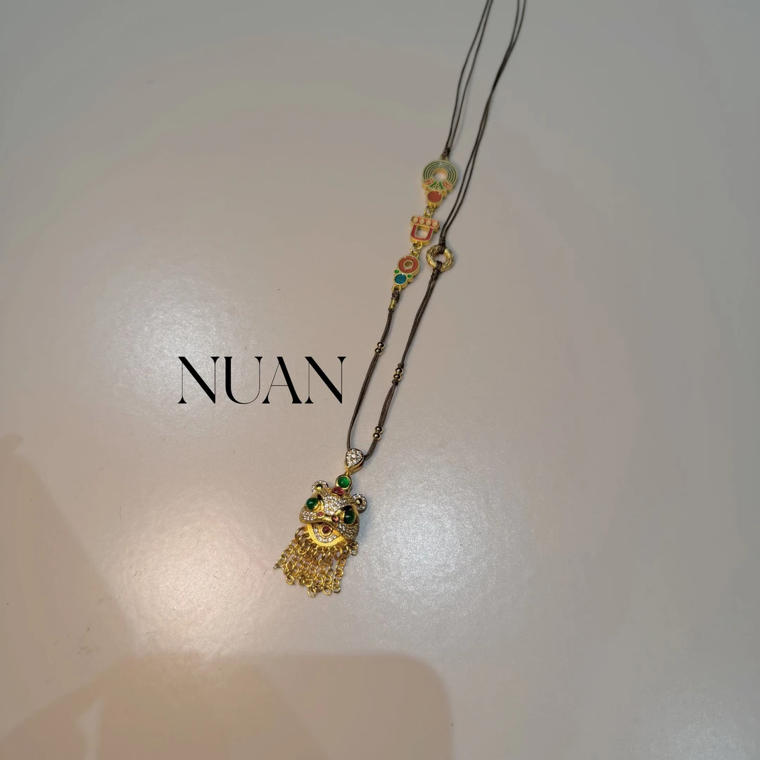铜合金锆石吊坠 【金狮】手工工艺