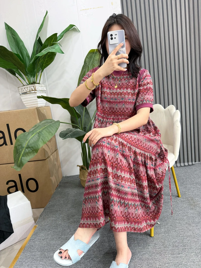 【不补差价】高腰宽松腰夏季仙女风裙子气质碎花韩版女装宽松3007