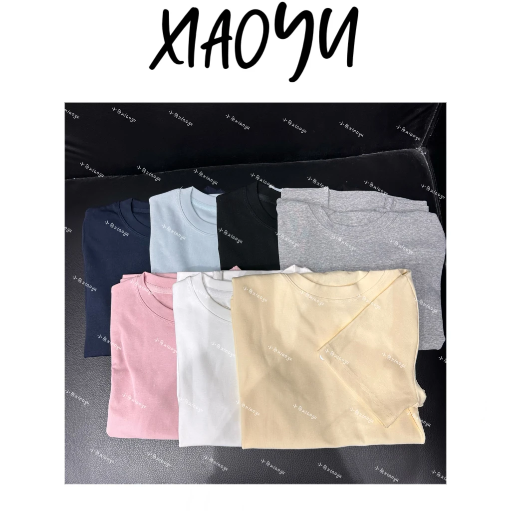 【经典标T恤】S外贸订单经典纯色圆领六色短袖百搭显瘦瑜伽短袖女