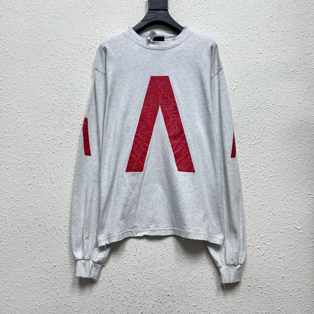 全新未使用 Balenciaga/巴黎世家 联名限定款做旧长袖 XS yh14394