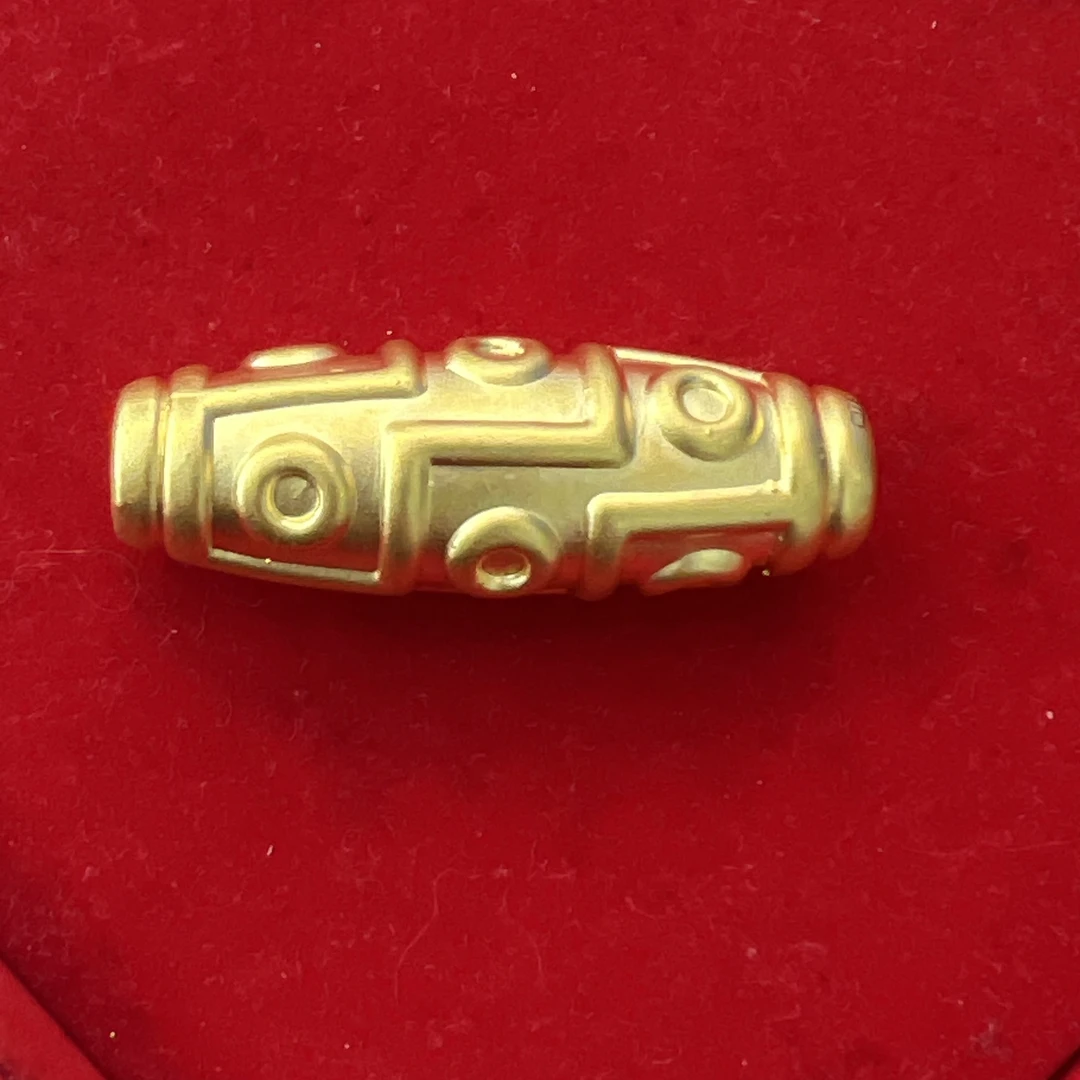 【思思专享】足金999 天珠  GP  4.62 纳金添福