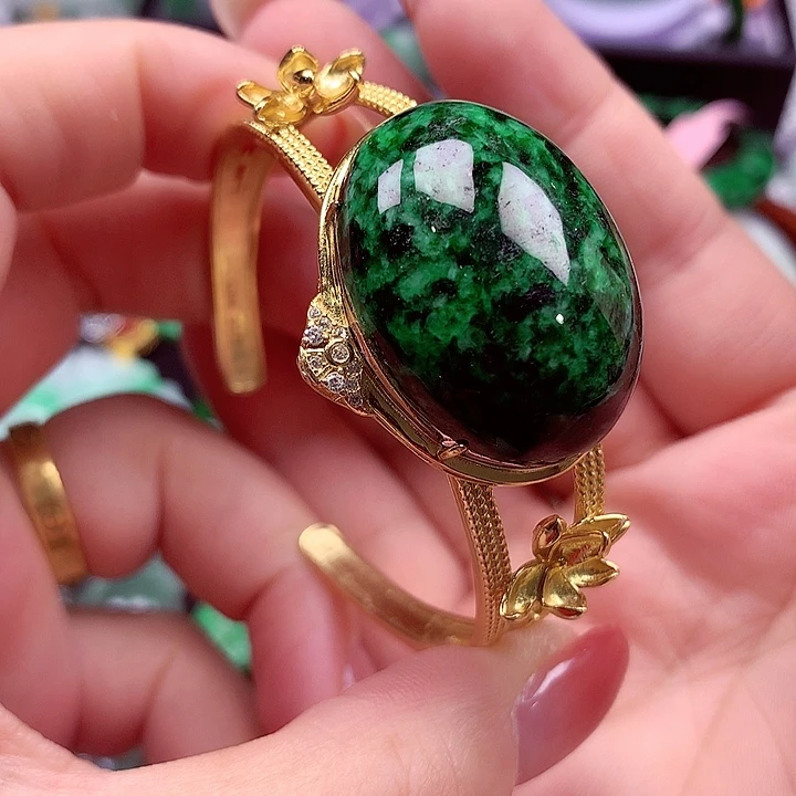 翡翠银S925镶嵌颈饰翡翠