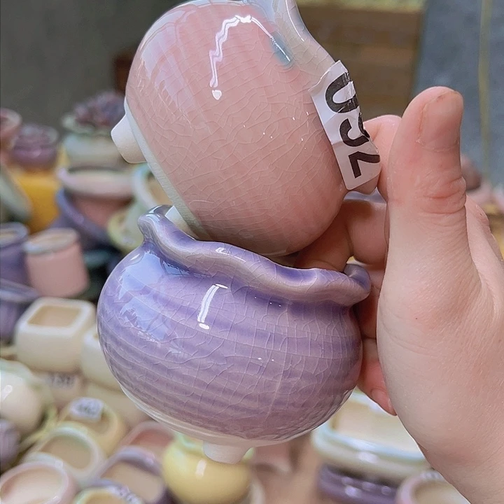 红陶陶瓷花盆当场满12包邮