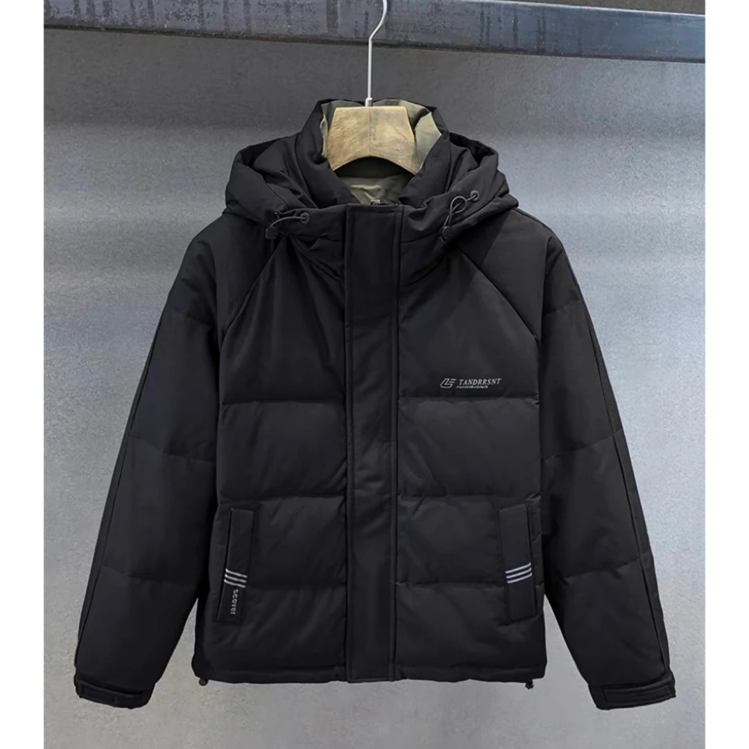 【树邦实体高品】秋冬男士超保暖连帽外套抗寒防风百搭撞色夹克