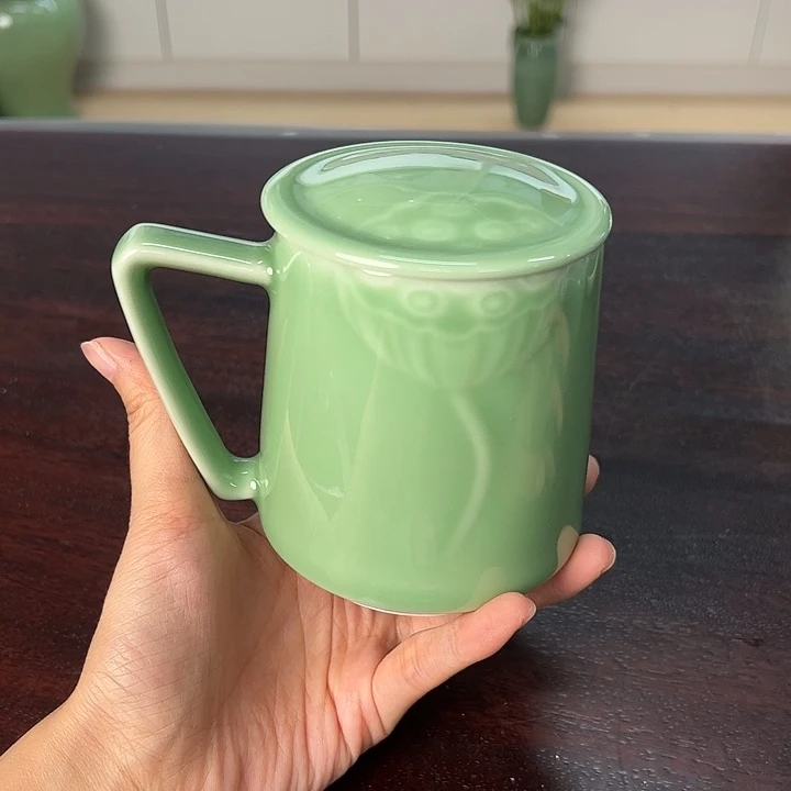 龙泉云间青瓷小米茶器