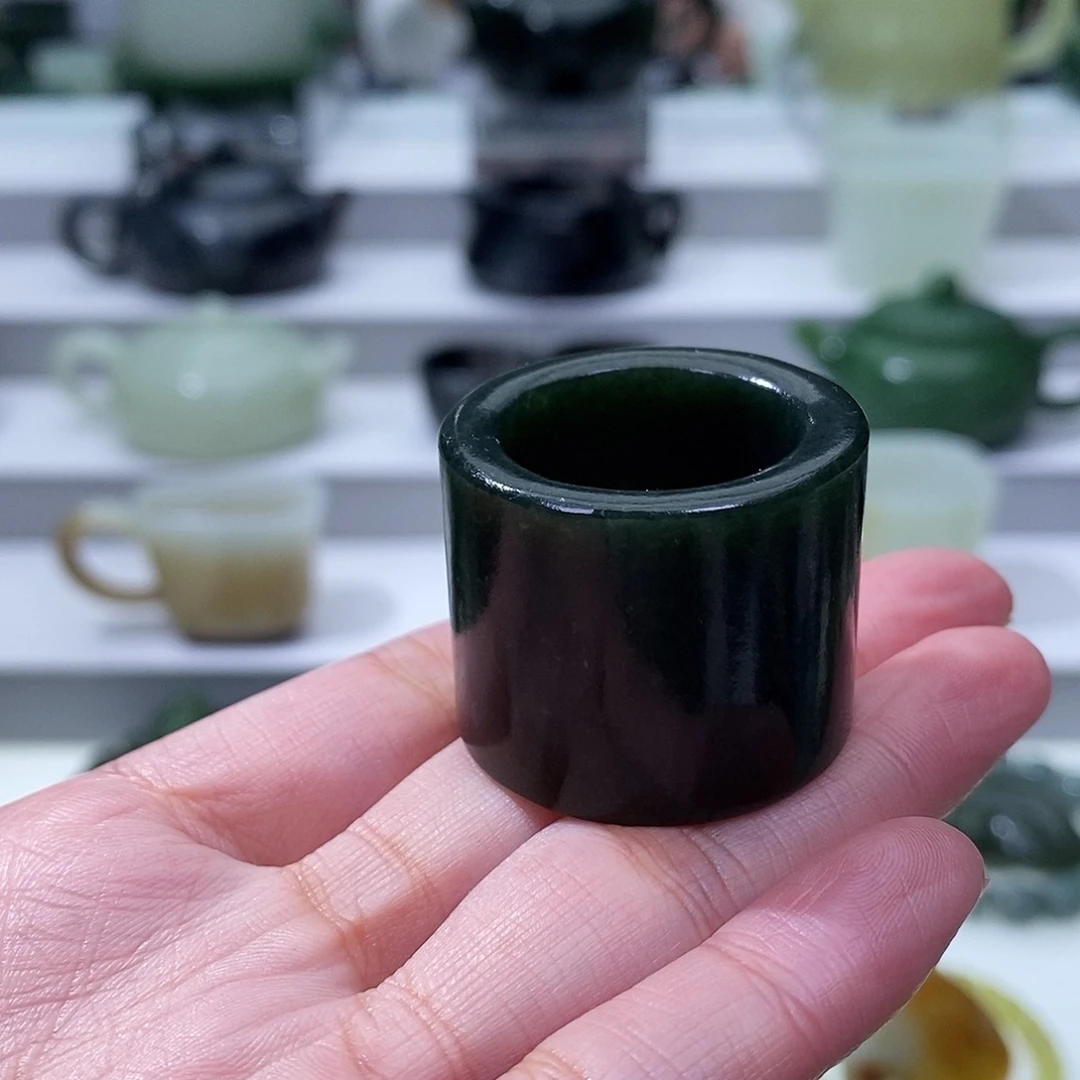 和田玉未镶嵌挂件扳指