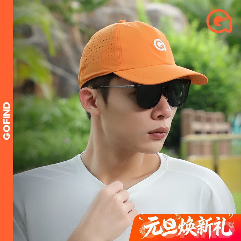 GOFIND25款棒球帽速干运动帽吸汗防晒空顶帽太阳帽户外运动装备