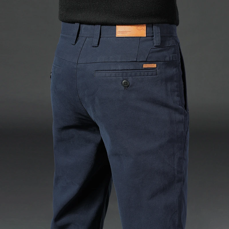 DAFIFY冬季加绒男西裤休闲裤加绒加厚修男男士春秋潮牌男士西裤