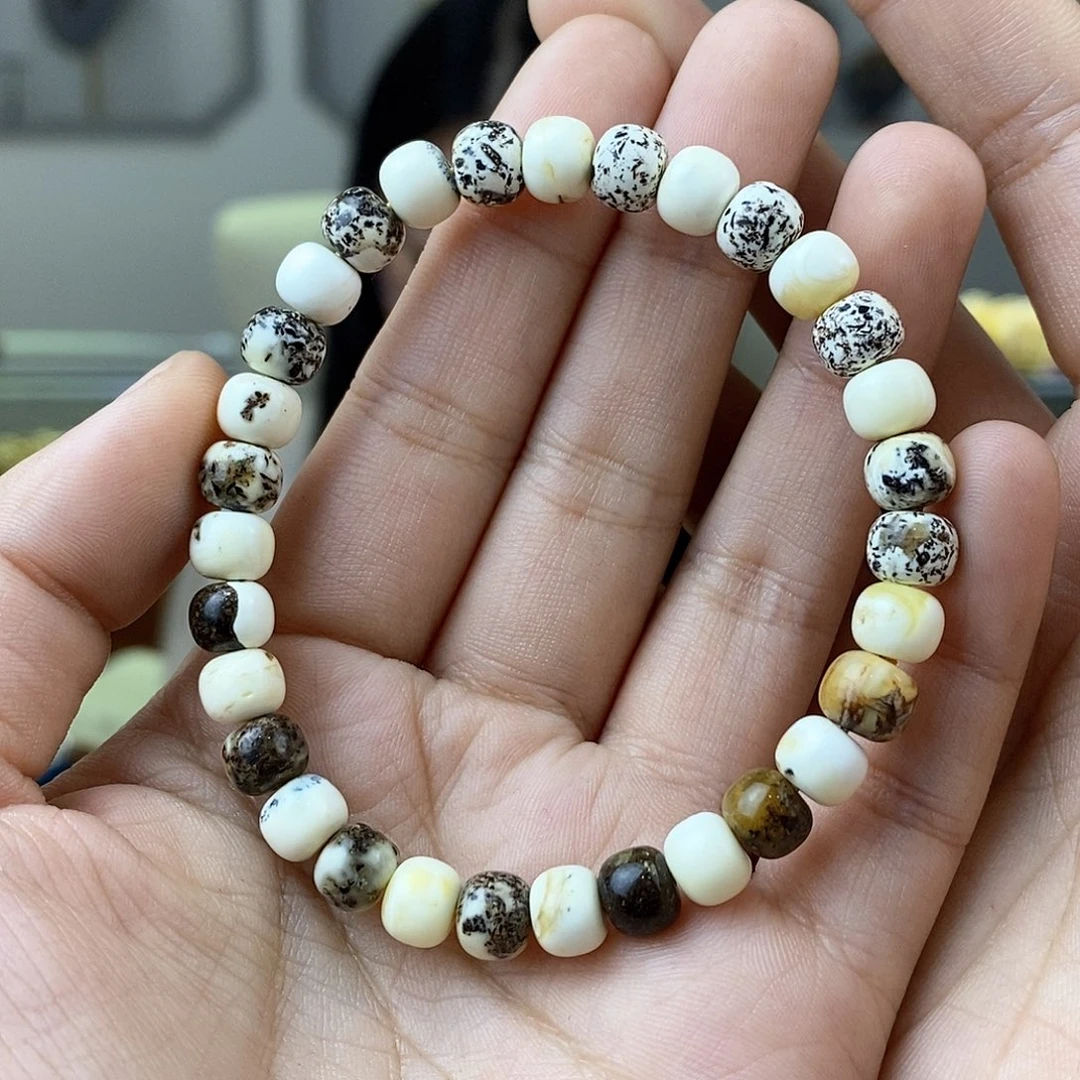 琥珀裸石未镶嵌蜜蜡手串7mm左右