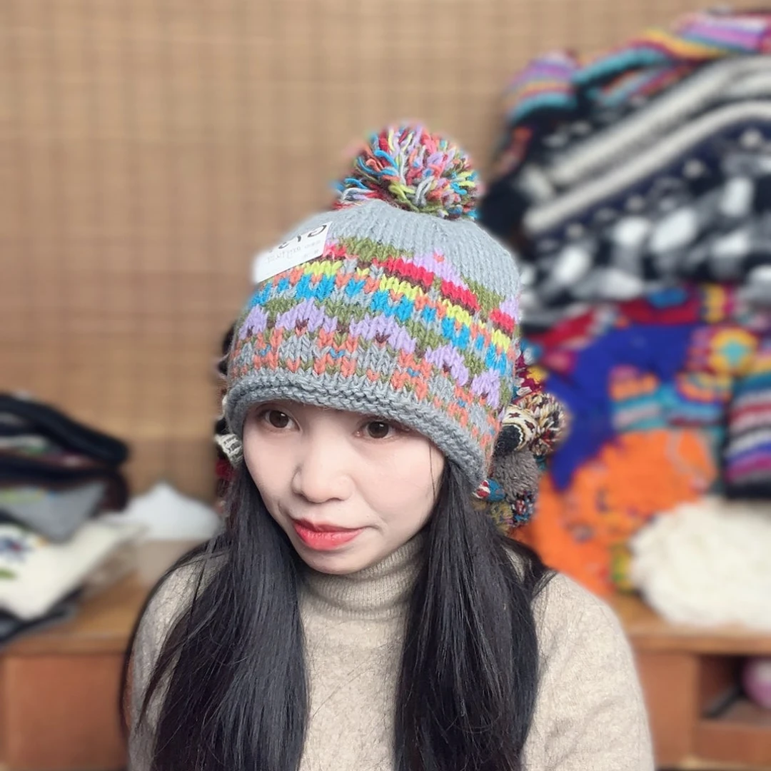 羊毛手工羊毛帽子