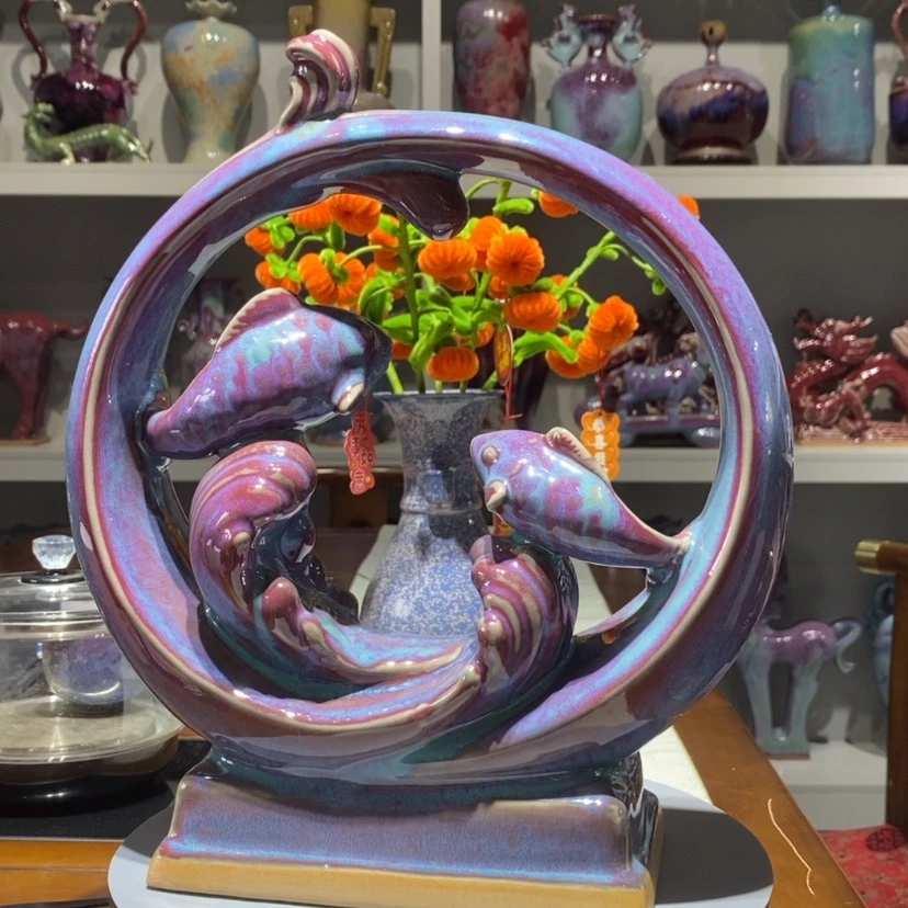 【闪购商品】瓷片钧瓷艺术作品……