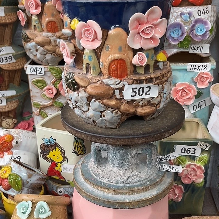 花盆紫砂粗陶材质多肉花盆