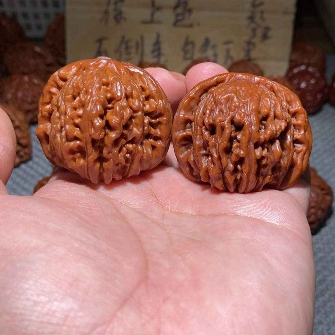 文玩核桃把件45四座楼