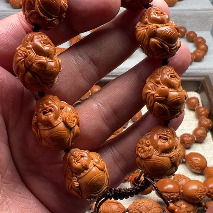 手串橄榄核橄榄核雕工艺制作