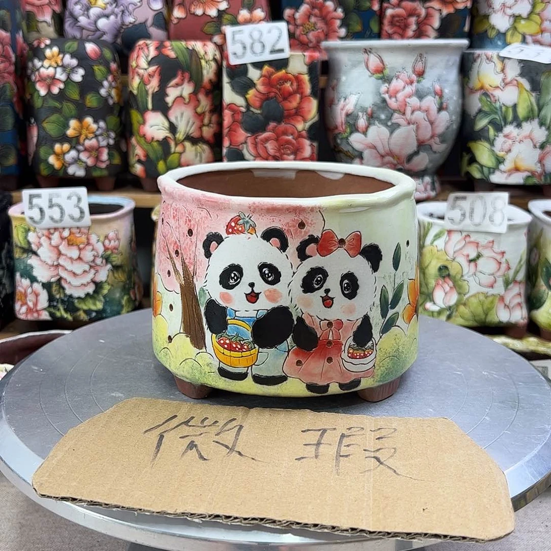 景德镇陶瓷花盆口12高10.5
