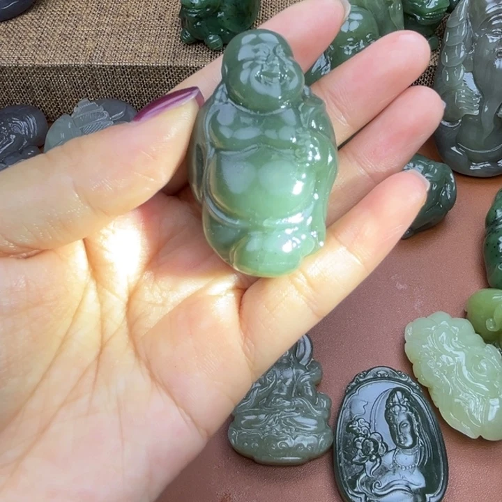 和田玉未镶嵌挂件