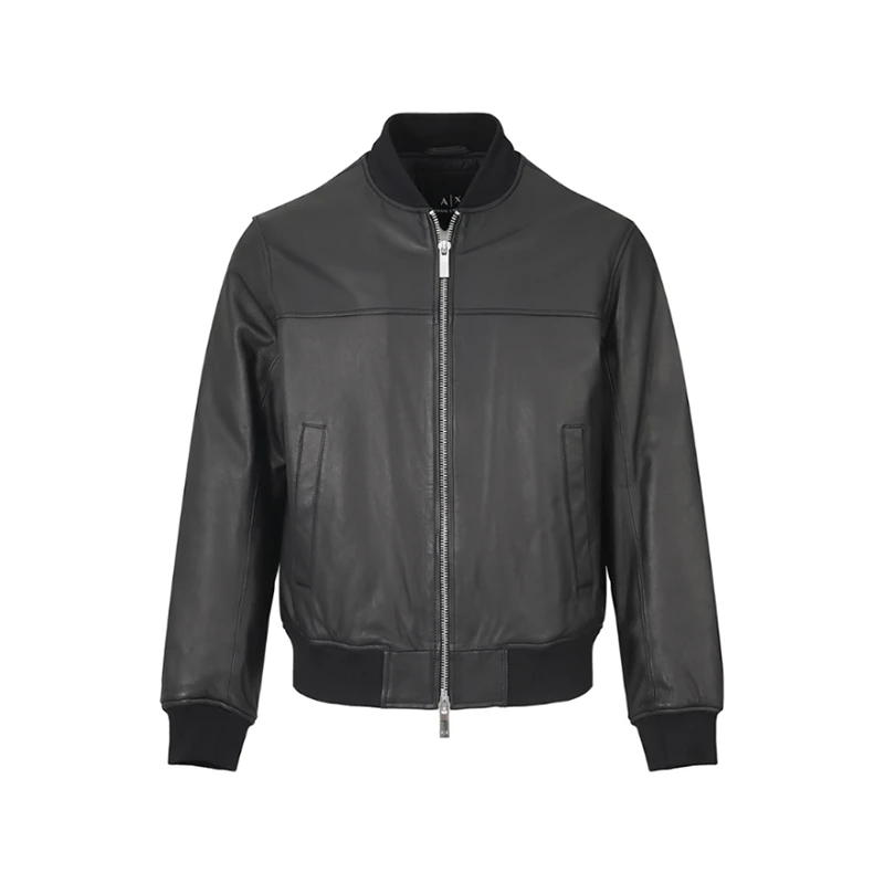 AX阿玛尼Armani【新品】男士AX夹棉皮夹克外套XM000104 AF10500