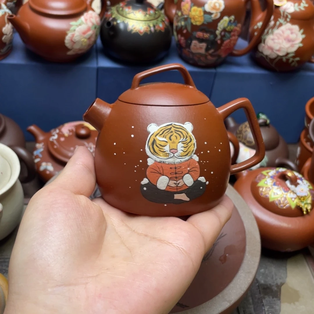 鲲***茶杯紫泥紫砂主人杯150cc