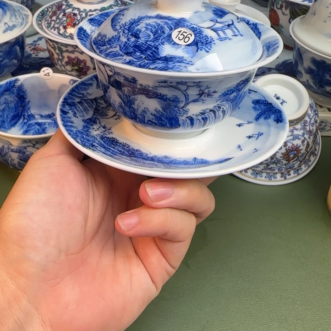 彦祖纯手工手绘茶具156