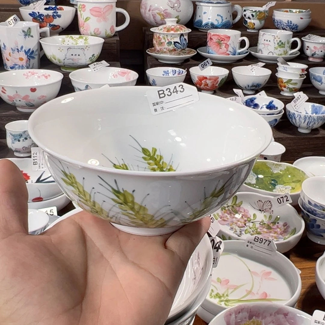 景德镇手工手绘陶瓷6寸振德碗