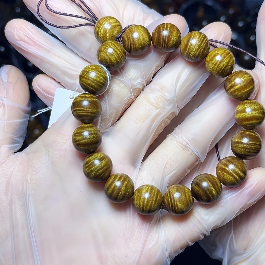 金丝楠手串/手链雨**火1.2满水波