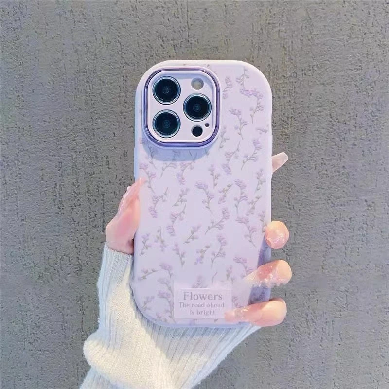 满屏薰衣草适用vivox100pro手机壳新款s19/18创意简约90/80保护套